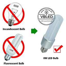 E27 LED bulb 8W