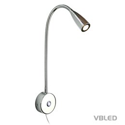 VBLED LED wandlamp -3W - 40cm zwanenhals - DIMMABLE
