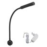 Set van 1 LED Wandlamp-3W Zwart - 40cm Zwanenhals - DIMMABELBAAR