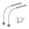 Set di 2 applique VBLED LED a due fiamme - 2X6W - collo d'oca da 40 cm - DIMMABILE