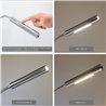 Set van 2 VBLED LED wandlampen met twee vlammen- 2X6W - 40cm zwanenhals - DIMMABLE