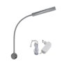 Set of 1 LED wall lamp-two flames 6W - 40cm gooseneck - DIMMABLE