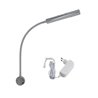 Set van 1 LED wandlamp-twee vlammen 6W - 40cm zwanenhals - DIMMABLE