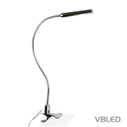 LED tafellamp Vega 18W 3000K in zwart inclusief USB-oplader