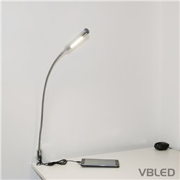 5W LED-bureaulamp 4000K met USB-aansluiting