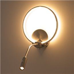 Set di 1 lampada da parete a LED - due fiamme da 6W - collo d'oca da 40 cm - DIMMABILE