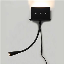 VBLED - LED-Lampe, LED-Treiber, Dimmer online beim Hersteller kaufen|"Qiyana" 2-flammige LED-Wandleuchte mit Qi Kabellosem Ladegerät