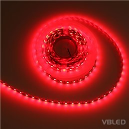 Tira LED 5m rojo 12VDC IP20