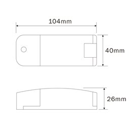 Transformateur LED à courant constant, 10W, 6-15VDC 700mA dimmable