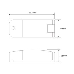 Alimentatore LED a corrente costante / 320-350mA / 14W