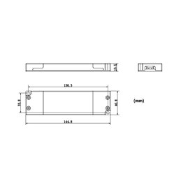 Alimentation LED Tension constante / 12V DC / 15W Ultra Slim Flat