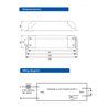 Alimentatore LED a corrente costante dimmerabile / 700mA / 30-55VDC 40W