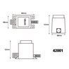 Alimentación exterior 12V AC 12W IP67