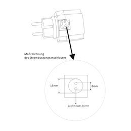 Alimentation extérieure enfichable 24V AC 12W IP44