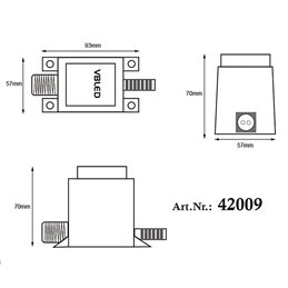 Alimentación exterior 12V AC 45W IP67