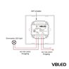 "INATUS" draaidimmer Traploze lichtsterkteregeling met RF-ontvangst