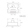 Dimmer rotativo a LED 12-24V DC 24A