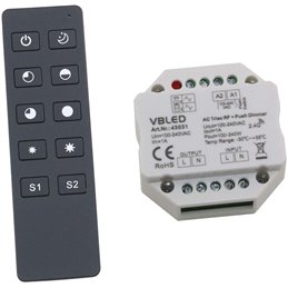 "INATUS" SET - RGBW Draadloze Dimmer Controller met 4 Zones Multifunctionele Afstandsbediening 12-24V DC