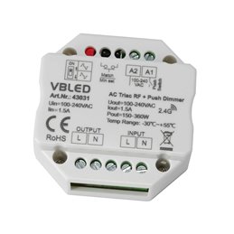 "INATUS" LED Dimmer - 12-24V DC - 2.4G Radio Max 20A 1CH