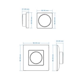 Telecomando a parete RF "Inatus" di VBLED e interruttore a pulsante Dimmer e cambiacolore