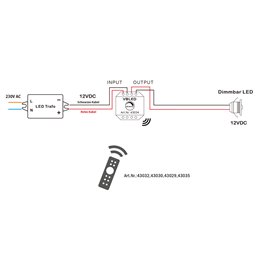 "INATUS" Wireless LED Dimmer - 12-48V DC