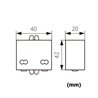 "EZDIM" 3 levels (10%-50%-100%) LED dimmer 12V-24V DC 3A Max for dimmable LED luminaire