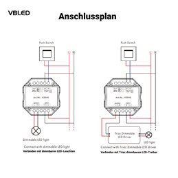 Controllore ZigBee 230V Attuatore di dimmerazione da incasso Interruttore di dimmerazione max. 200W LED 400W alogeno