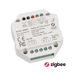 Zigbee 3.0 Dimming LED Light Controller 12-24V Max.15A