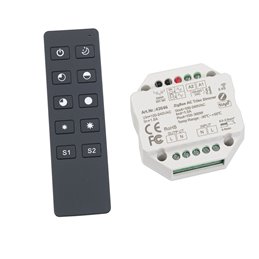 ZigBee radio controller 230V inbouw dimactor dimschakelaar met 2.4G afstandsbediening