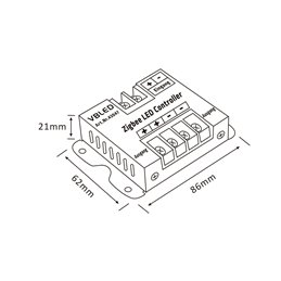 VBLED - LED-Lampe, LED-Treiber, Dimmer online beim Hersteller kaufen|Zigbee 3.0 Dimmsteuerung LED Light Controller 12-24V Max.15A