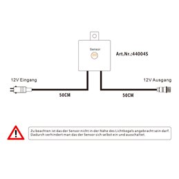 Dusk to dawn sensor switch 12V AC/DC Max 36W