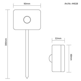 Gartus Détecteur de mouvement PIR pour éclairage de jardin 12V