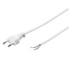 Enchufe EURO para fuentes de alimentación LED Cable de conexión 230 V 2 hilos blanco 1,5 m