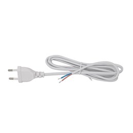 Enchufe EURO para fuentes de alimentación LED Cable de conexión 230 V 2 hilos blanco 1,5 m