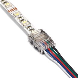 Abrazadera de cable para bloque de terminales de conectores de alambre con resorte Electro Cable, blanco, CH-2