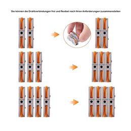 30 stuks premium één-op-één connectorklem (gratis combinatie)