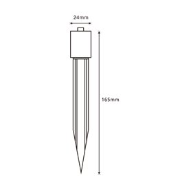 Ground spike for garden spotlight