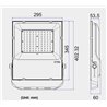 100W IP65 LED Proiettore Faretto Slim Proiettore impermeabile Faretto da esterno Faretto da esterno