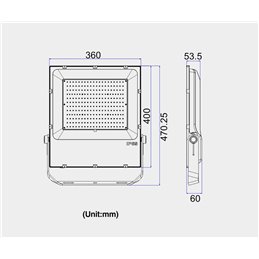 200W IP65 LED Floodlight Spotlight Slim Floodlight Waterproof Spotlight Outdoor Spotlight Outdoor