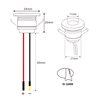 Set de 4 mini spots encastrés LED en aluminium 3000K avec transformateur LED dimmable - argenté