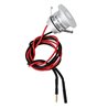 Lot de 10 mini spots encastrés LED 1W en aluminium blanc chaud avec bloc d'alimentation radio RF