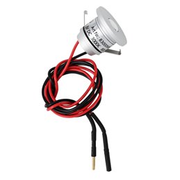 Set di 4 mini faretti da incasso a LED da 1W IP44 bianco caldo con alimentatore radio RF