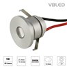 VBLED - LED-Lampe, LED-Treiber, Dimmer online beim Hersteller kaufen|1W LED Mini Einbauspot "ALDYNE" Minispot Silber