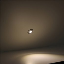 mini spot encastré LED 1W "ALDYNE" Minispot Silver