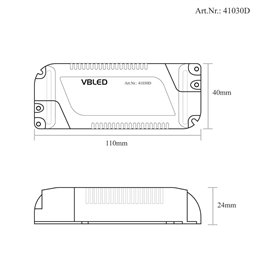 Juego de 6 mini focos empotrables de aluminio LED de 1W blanco cálido con fuente de alimentación regulable - Negro