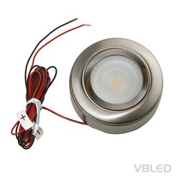 12V LED Spot, acero inoxidable cepillado, 1,7 Watt