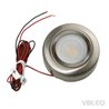 Lámpara LED para armarios de cocina, acero inoxidable cepillado, 12 V, 3,5 W, blanco cálido