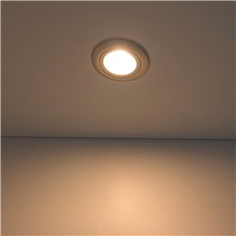 LED keuken onderkastverlichting, geborsteld roestvrij staal, 12V, 3.5W, warm wit