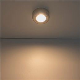 LED keuken onderkastverlichting, geborsteld roestvrij staal, 12V, 3.5W, warm wit