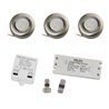 EZDIM Set de 3 lampes LED pour armoires de cuisine avec alimentation et EZDIM